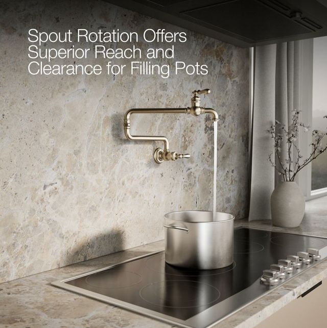 KOHLER® Artifacts® Vibrant Brushed Bronze Wall-Mount Pot Filter-4