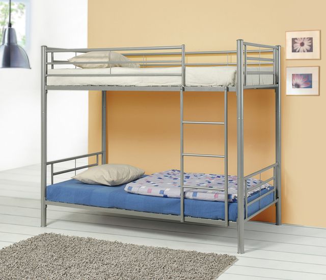 Coaster® Hayward Silver Twin/Twin Bunk Bed-1