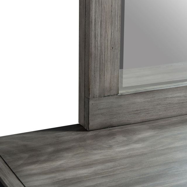 Elements International Wade Grey Youth Dresser and Mirror Set-2