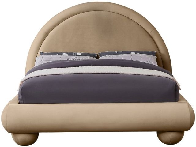 Meridian Furniture Madrid Beige Full Upholstered Panel Bed-1