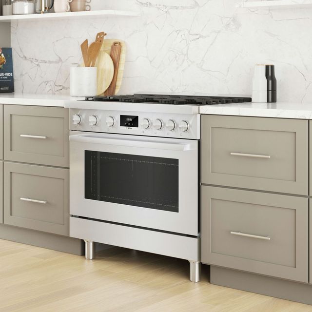 Bosch® 800 Series 36" Stainless Steel Pro Style Gas Range-13
