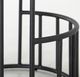 International Furniture Direct Merlin Black/Blacksmithing Matte Black 30" Upholstered Barstool-2