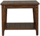 Liberty Furniture Lake House Rustic Brown Oak Square Lamp Table-0