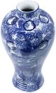 A & B Home Blue/White Vase-0