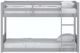 HH2 Home Capri Gray Twin Floor Bunk Bed-1