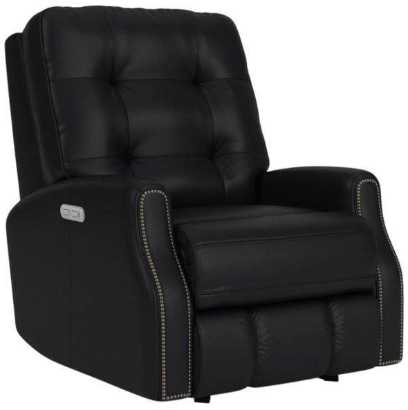 Flexsteel® Customizable Devon Power Rocking Recliner with Power Headrest-0