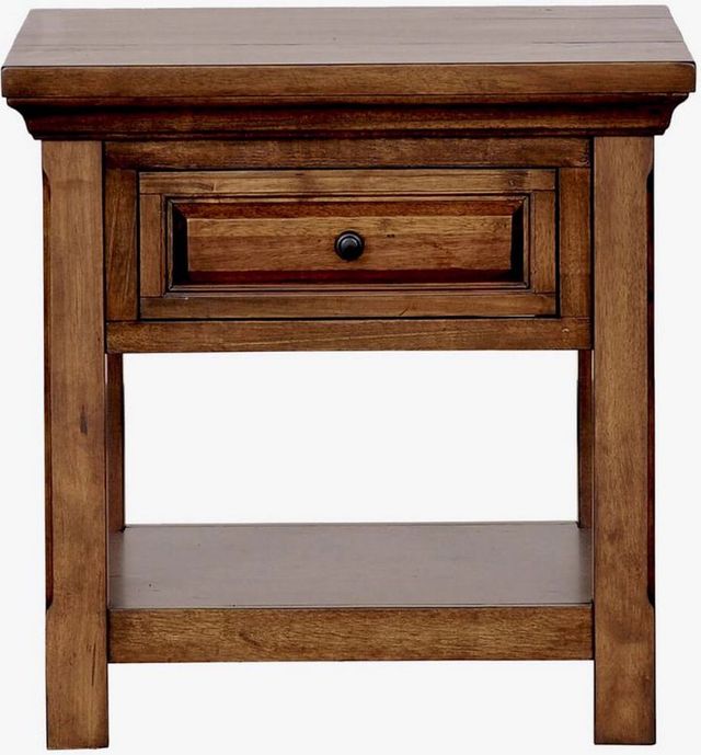 Napa Furniture Design Hill Crest Brown End Table-1