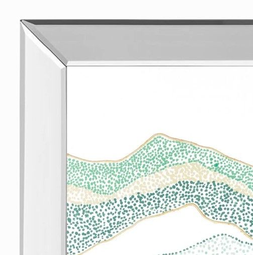 Classy Art Terra Dots I by Vanna Lam Mirrored Frame Wall Art-1