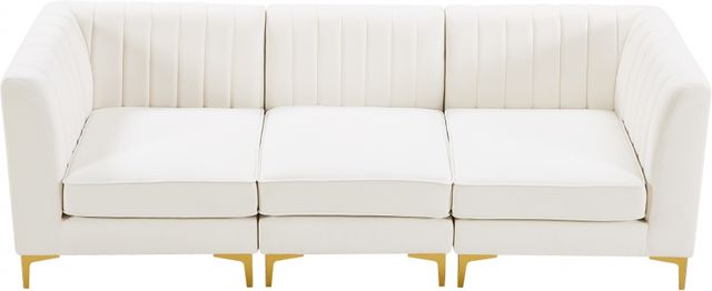 Meridian Furniture Alina 3-Piece Cream Modular Sectional Sofa-3