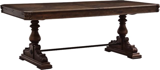 Magnussen Home® Durango Willadeene Brown 81" Trestle Dining Table-0