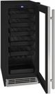 U-Line 15" 3.0 Cu. Ft. Stainless Steel Wine Cooler-1
