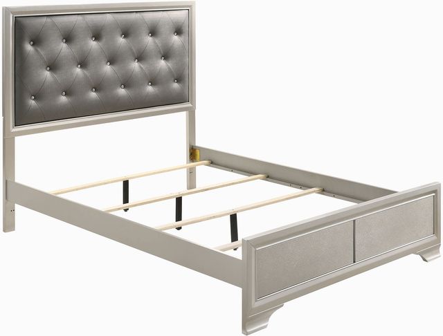 Coaster® Salford Mod Metallic Sterling/Grey Queen Bed-1