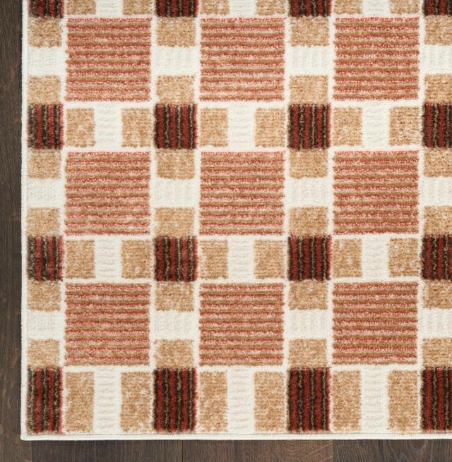 Nourison Home™ Nordic NRC14 Rust 5'x7' Style 2 Area Rug-3