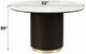 ACME Furniture Clayten White Round Dining Table with Espresso Base-3