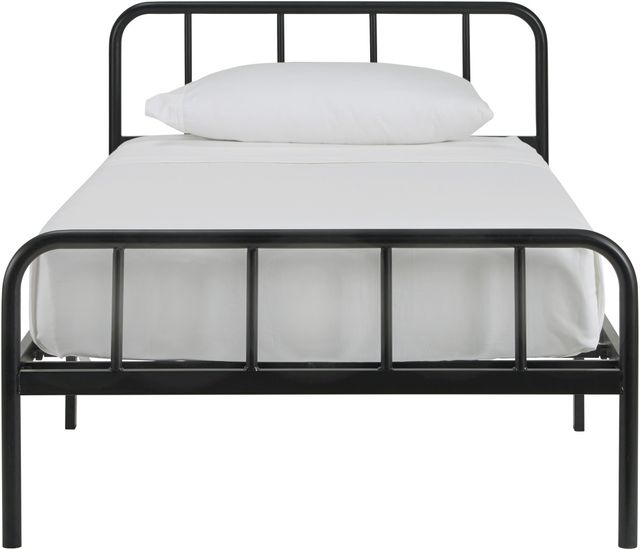 Signature Design by Ashley® Trentlore Black Twin Platform Bed-2