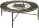 Howard Miller® Elon Aged Silver Clock Table-1
