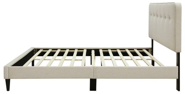 Bernards Amelia Beige Upholstered Full Panel Bed-3