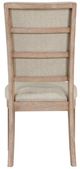 Homelegance® Aberdeen Beige/Distressed Light Oak Dining Side Chair-4
