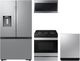 Samsung 4 Piece Stainless Steel Gas Kitchen Package-0