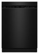 KitchenAid® 24" Black Front Control Built-In Dishwasher with 30+ Total Wash Jets-0