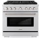 ZLINE Paramount 36" Stainless Steel Pro Style Dual Fuel Range-0