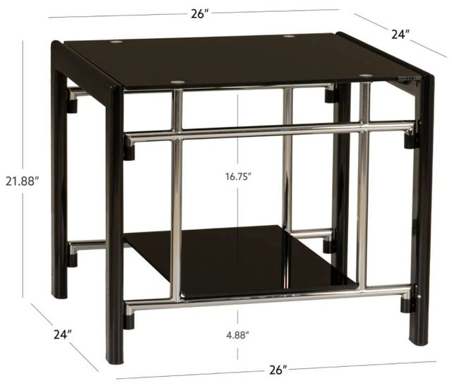 Powell® Black Coffee Table-2