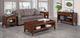 Handstone Customizable Catalina Buxton Rosewood Coffee Table with 2 Open Spaces-1
