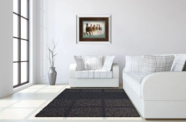 Classy Art Blaze of Glory by Wendy Caro Mirror Framed Wall Art-2