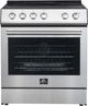 FORNO® Leonardo Espresso 30" Stainless Steel Pro Style Electric Range-0