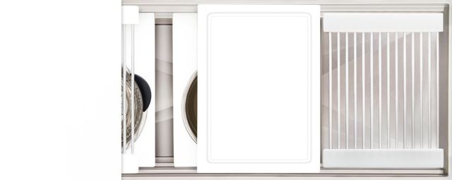 The Galley® Designer White Resin Ideal ThinTop™ Workstation® 3S + DryDock® 12-0