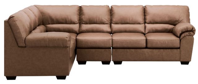 Signature Design by Ashley® Whitlock 3-Piece Caramel L-Shape Sectional-1