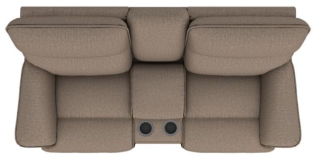 La-Z-Boy® Jay Mushroom Manual Reclining Loveseat with Console-4
