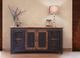 International Furniture Direct Pueblo Black/Brown 70" Stackable TV Stand-4