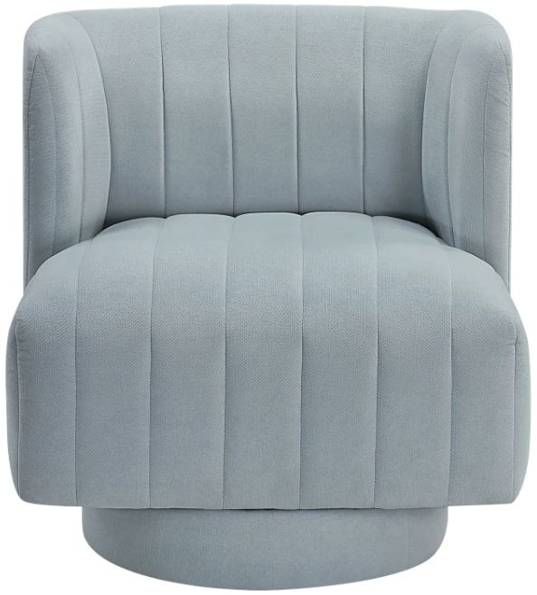 Homelegance® Joyce Aqua Blue Swivel Chair-2