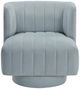 Homelegance® Joyce Aqua Blue Swivel Chair-2
