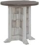 Liberty Furniture River Place Tobacco Chairside Table with Riverstone White Base-0