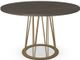 Amisco Customizable Calypso Round Dining Table with 48" Thermo Fused Laminate Top -4