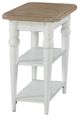 Liberty Furniture Turnberry Park Toasted Oat Chairside Table with Washed White Base-0
