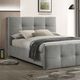 Furniture of America® Merced Light Gray Queen Panel Bed-2