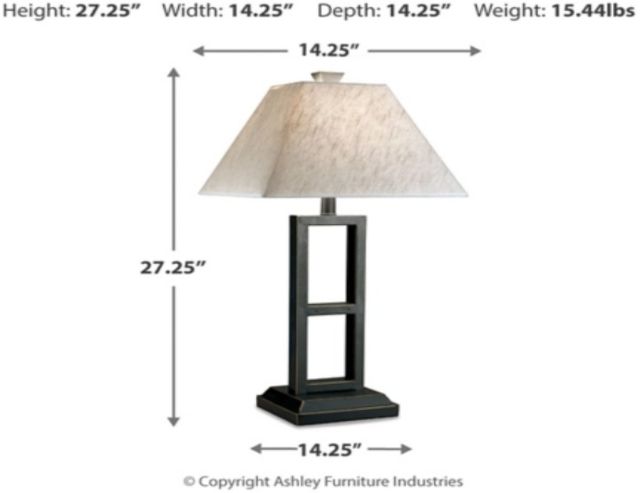 Signature Design by Ashley® Deidra Black Metal Table Lamp-3