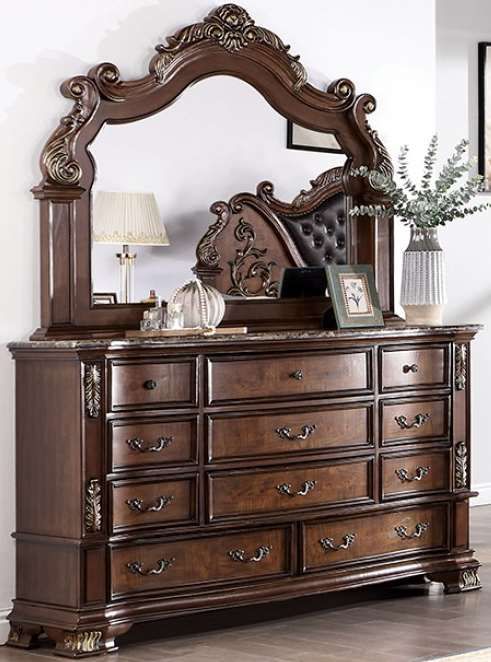 Furniture of America® Esparanza Brown Cherry Dresser-0