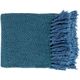 Surya Trina Bright Blue 50"x60" Throw Blanket-0