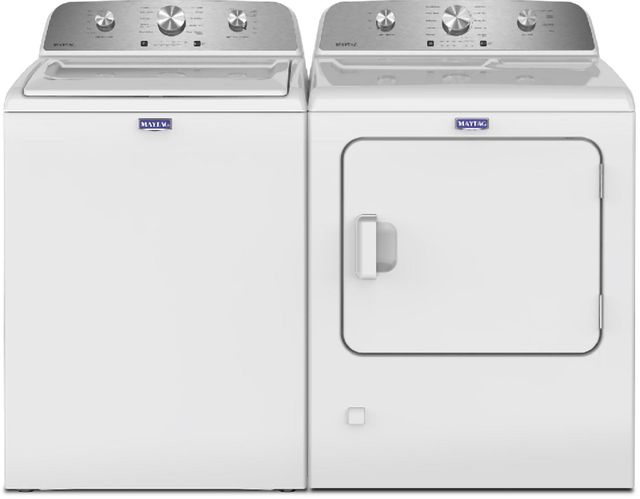 Maytag® White Top Load Washer & Electric Dryer Laundry Pair-0