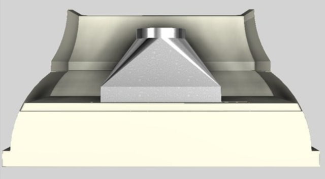 Vent-A-Hood® Designer Series 60" Biscuit Wall Mounted Range Hood-2