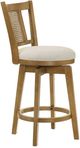 Armen Living Isla Amber Glow/Dune Swivel Counter Stool-4