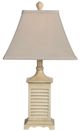 Crestview Collection Seaside Gray Washed White Accent Lamp-0