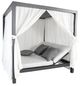 CabanaCoast® Customizable Muse Aluminum Outdoor Cabana Daybed Sling Roof with 4 Curtain-0