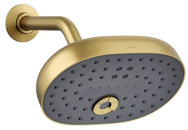 KOHLER® Statement® Vibrant Brushed Moderne Brass 2.5 GPM 3-Function Showerhead-0