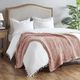 Olliix by Madison Park Chunky Double Knit Blush Throw-0
