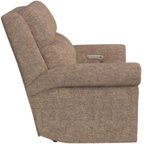 Flexsteel® Customizable Bernard Fabric Power Reclining Loveseat with Headrest and Lumbar-4